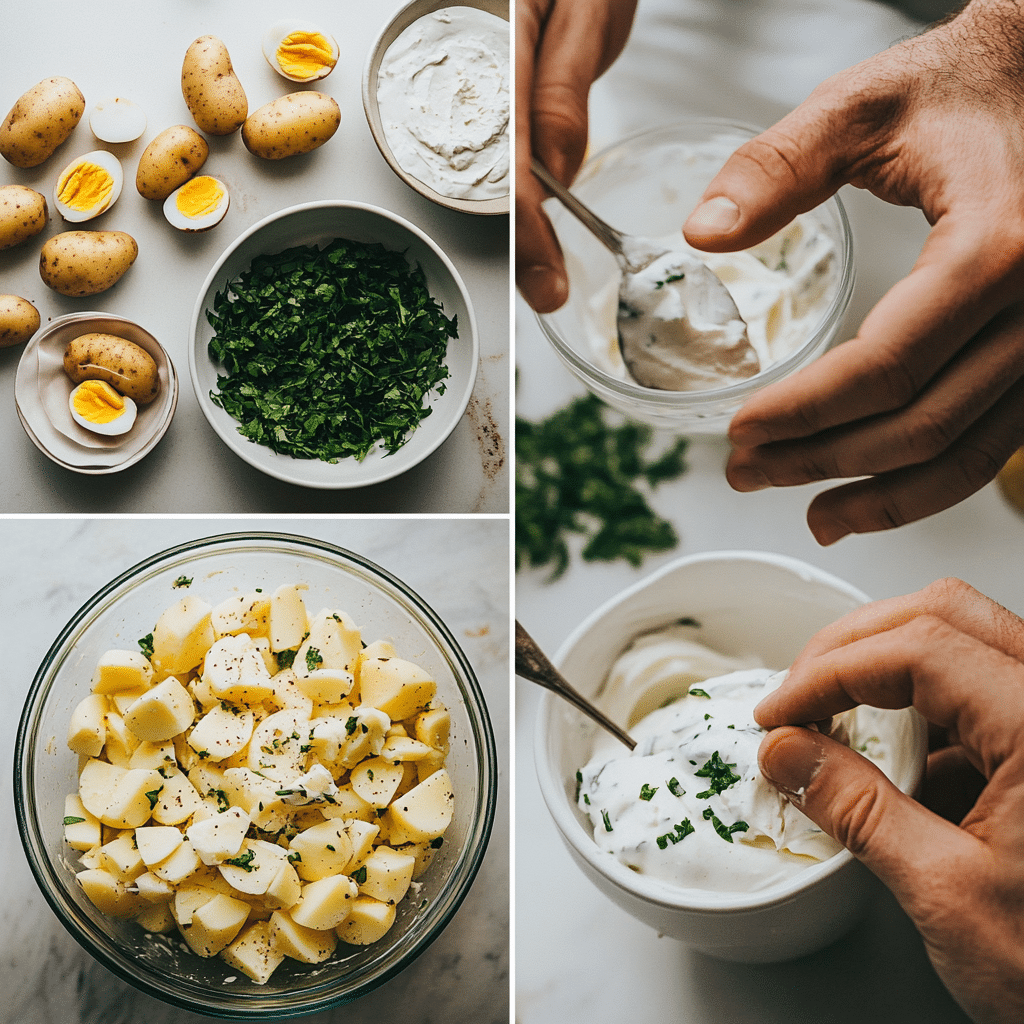 making high protein potato salad